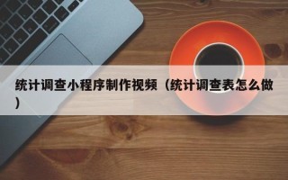 九江统计调查小程序制作视频（统计调查表怎么做）