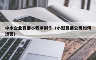 九江中小企业直播小程序制作（小型直播公司如何运营）